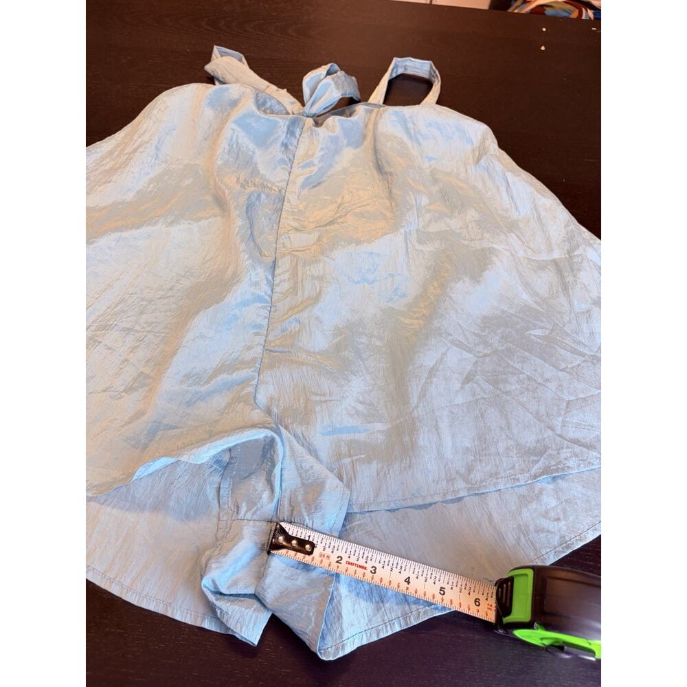 Free People Intimately Forever Young Romper Blue Bow Front Open Back Small - Picture 9 of 14